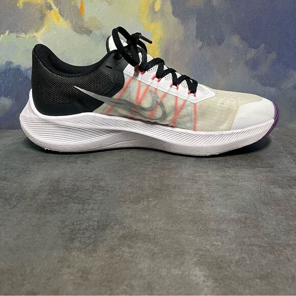 Nike Winflo 8 Black/White Women's Running Shoes Size 8 - Picture 14 of 16